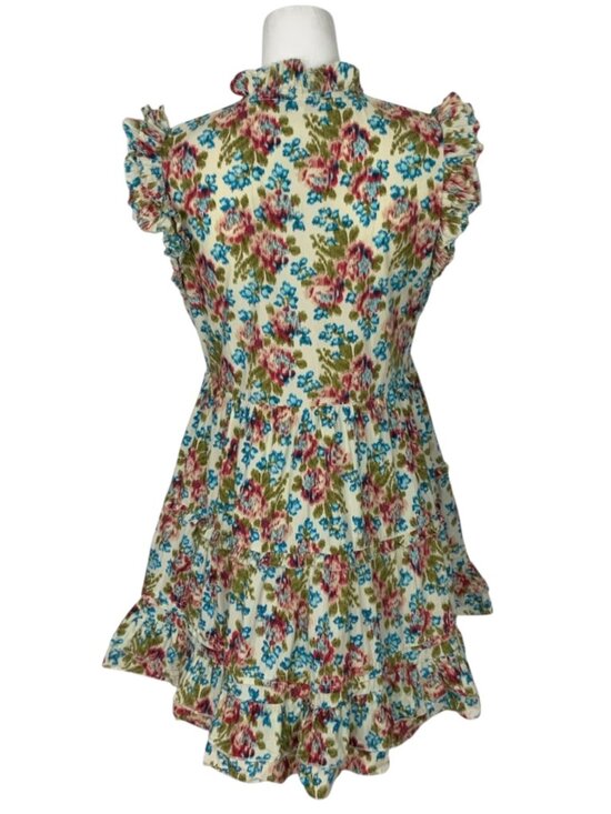 Caroline Constas Khaleesi Dress M Floral Ruffle - Picture 2 of 13
